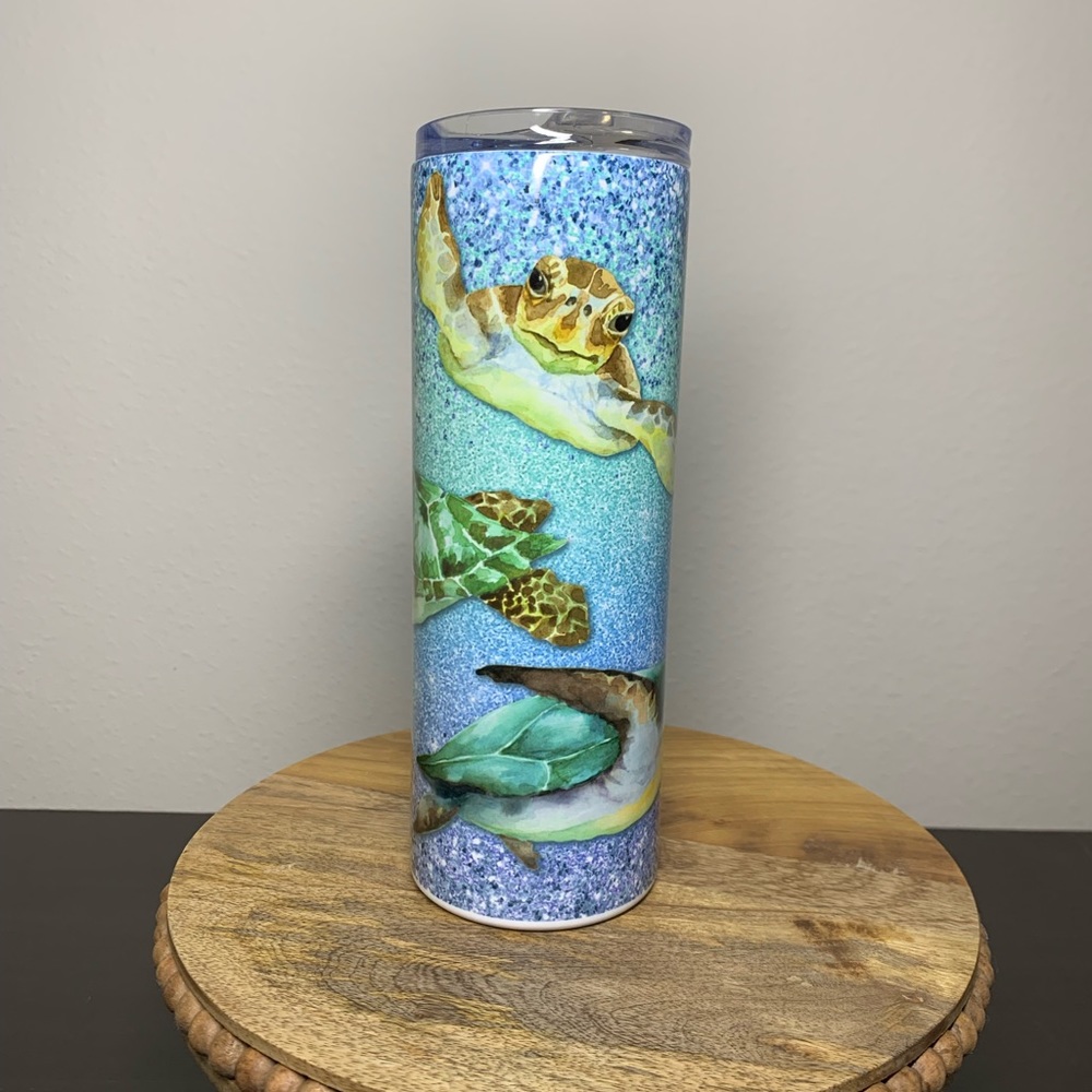 Sea Turtles 20 OZ Skinny Tumbler